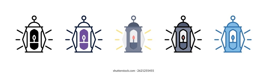 Elemento de icono de lámpara de aceite para diseño