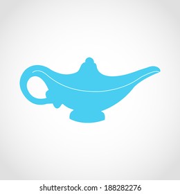 Oil lamp Icon Isolated on White Background
