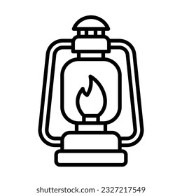 oil lamp icon vector design template in white background