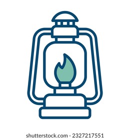 oil lamp icon vector design template in white background