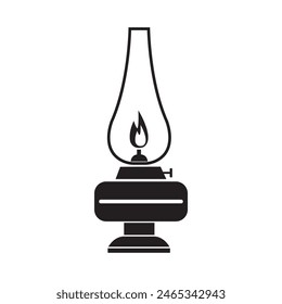 oil lamp icon vector illustration design template