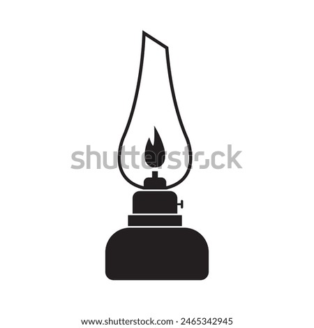 oil lamp icon vector illustration design template