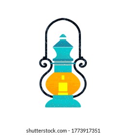 ícono simple del vector de la lámpara de aceite