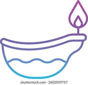 Oil Lamp vector icon. Can be used for printing, mobile and web applications.