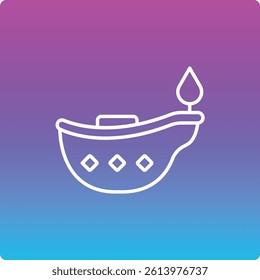 Oil Lamp vector icon. Can be used for printing, mobile and web applications.