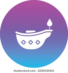 Icono de Vector de la lámpara de aceite. Se puede utilizar para aplicaciones de impresión, móviles y de Web.