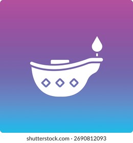 Icono de Vector de la lámpara de aceite. Se puede utilizar para aplicaciones de impresión, móviles y de Web.