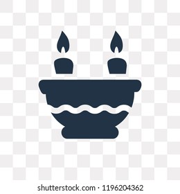Oil lamp vector icon isolated on transparent background, Oil lamp transparency concept can be used web and mobile