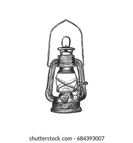 oil lamp vintage 