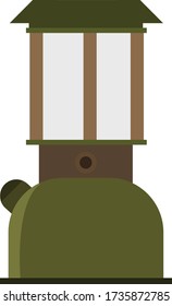 Oil lamps simple clip art vector illustration
