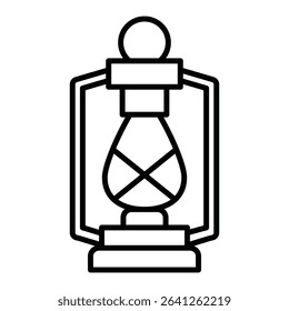 Oil lantern icon simple flat icon vector symbol