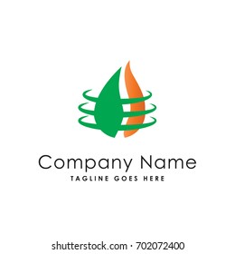 oil leaf logo template