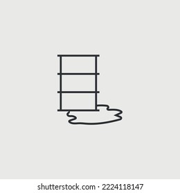 oil leak icon vector spillage loss
