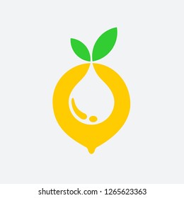 Oil Lemon Vector