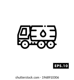 Oil line icon Industry Vector. Oil Icon or logo isolated sign symbol vector illustration