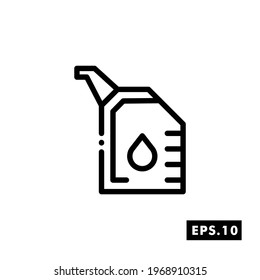 Oil line icon Industry Vector. Oil Icon or logo isolated sign symbol vector illustration