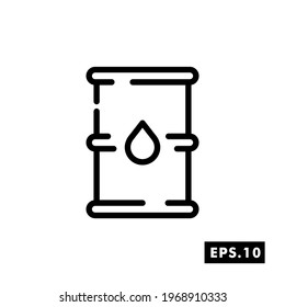 Oil line icon Industry Vector. Oil Icon or logo isolated sign symbol vector illustration
