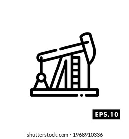 Oil line icon Industry Vector. Oil Icon or logo isolated sign symbol vector illustration