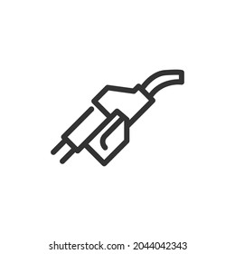 Oil line icon, sign or symbol. Premium pictogram in trendy outline style. Oil pixel perfect vector icon isolated on a white background. 