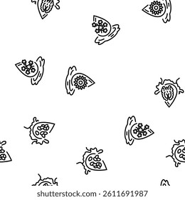 oil liquid yellow drop cooking vector seamless pattern thin line illustration