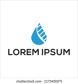 plantilla azul de diseño de logotipo de aceite 