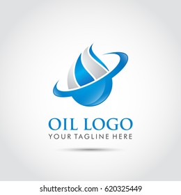 Oil Logo Template. Vector Illustror Eps. 10