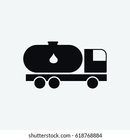 oil lorry icon vector