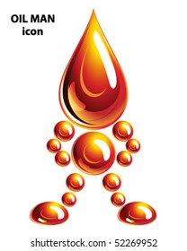 Oil man, icon, Eps10.