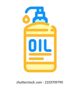 oil massage color icon vector. oil massage sign. isolated symbol illustration