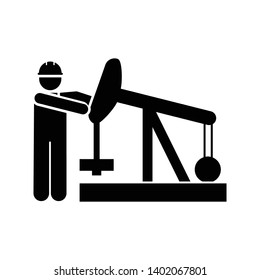 Oil, mechanism, drill, manufacture icon. Element of manufacturing icon. Premium quality graphic design icon. Signs and symbols collection icon for websites, web design