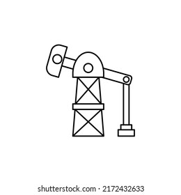 oil mine icon perfect for your app, web or additional projects