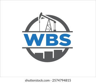 oil mining pump business logo designs simple modern for business logo