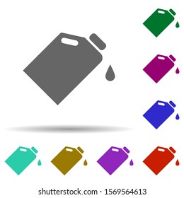Oil in multi color style icon. Simple glyph, flat vector of energy icons for ui and ux, website or mobile application