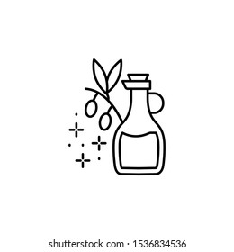 Oil olive icon. Simple line, outline vector of diet icons for ui and ux, website or mobile application