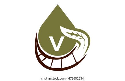Oil Olive Nature Leaf Initial V