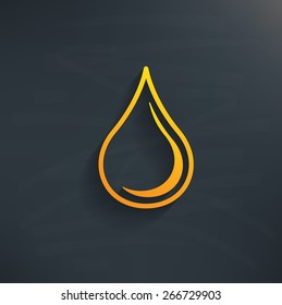 Oil on blackboard background,clean vector