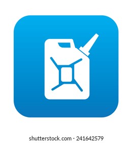 Oil on blue button background,clean vector