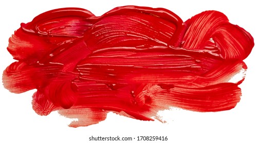 oil paint abstract red cloud pattern. acrylic brush stroke. eps10 vector illustration.