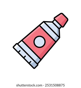 Olieverf Pictogram Vector Design Template Eenvoudig en schoon