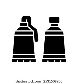 Olieverf Pictogram Vector Design Template Eenvoudig en schoon