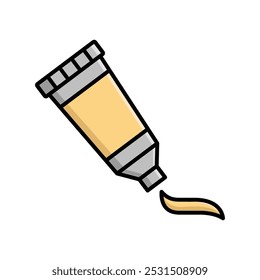 Olieverf Pictogram Vector Design Template Eenvoudig en schoon