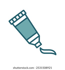Olieverf Pictogram Vector Design Template Eenvoudig en schoon