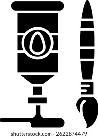 Ölfarbe Linie Vektor Symbol Design