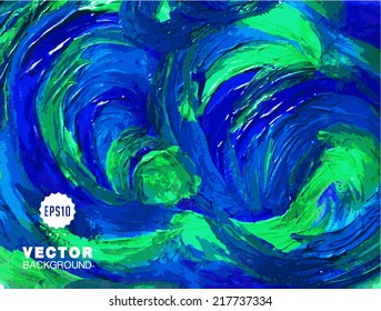 Oil painted background. Vector illustration. 