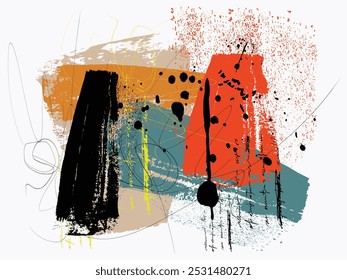 Oil Painting Abstraction, Abstract vectorial composition, vector oil painting art background, beautiful abstract , hand drawn pattern street Urban, street art, Abstract art graffiti t shirt graphics