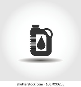la gasolina de aceite puede aislar el icono vector. elemento de diseño del servicio de coches