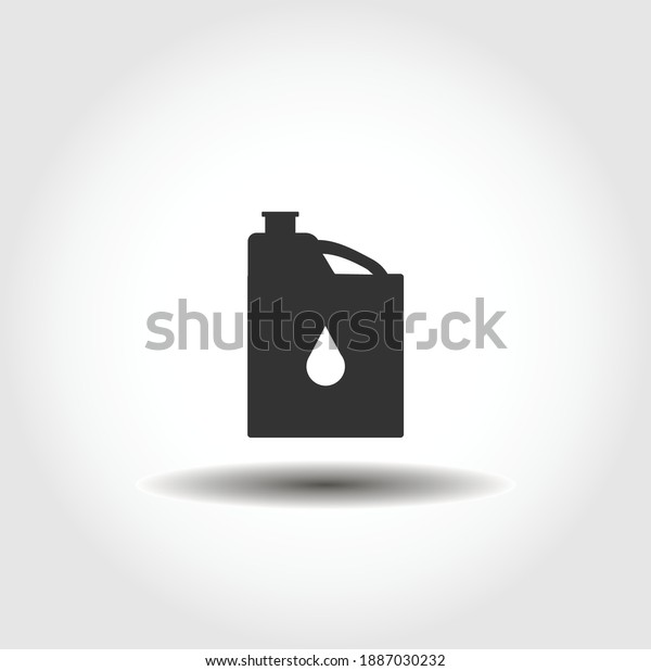 oil petrol can isolated vector icon. car service\
design element