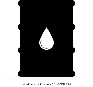 oil or petrol drum icon, vector illustration