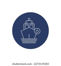 oil, petrol, ship, oil transport ship icon