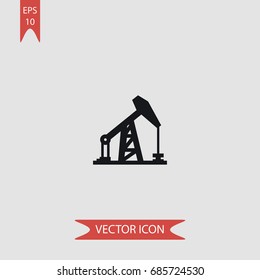  Oil, petrol vector icon, illustration symbol